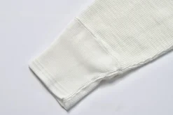 Thermal Shirts-Joe McCoy Western Cardigan Stitch Henley Shirt 010 White