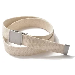 Belts-The Real McCoy's White Trouser Uniform Belt 010 White