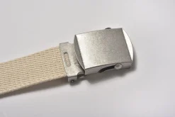 Belts-The Real McCoy's White Trouser Uniform Belt 010 White