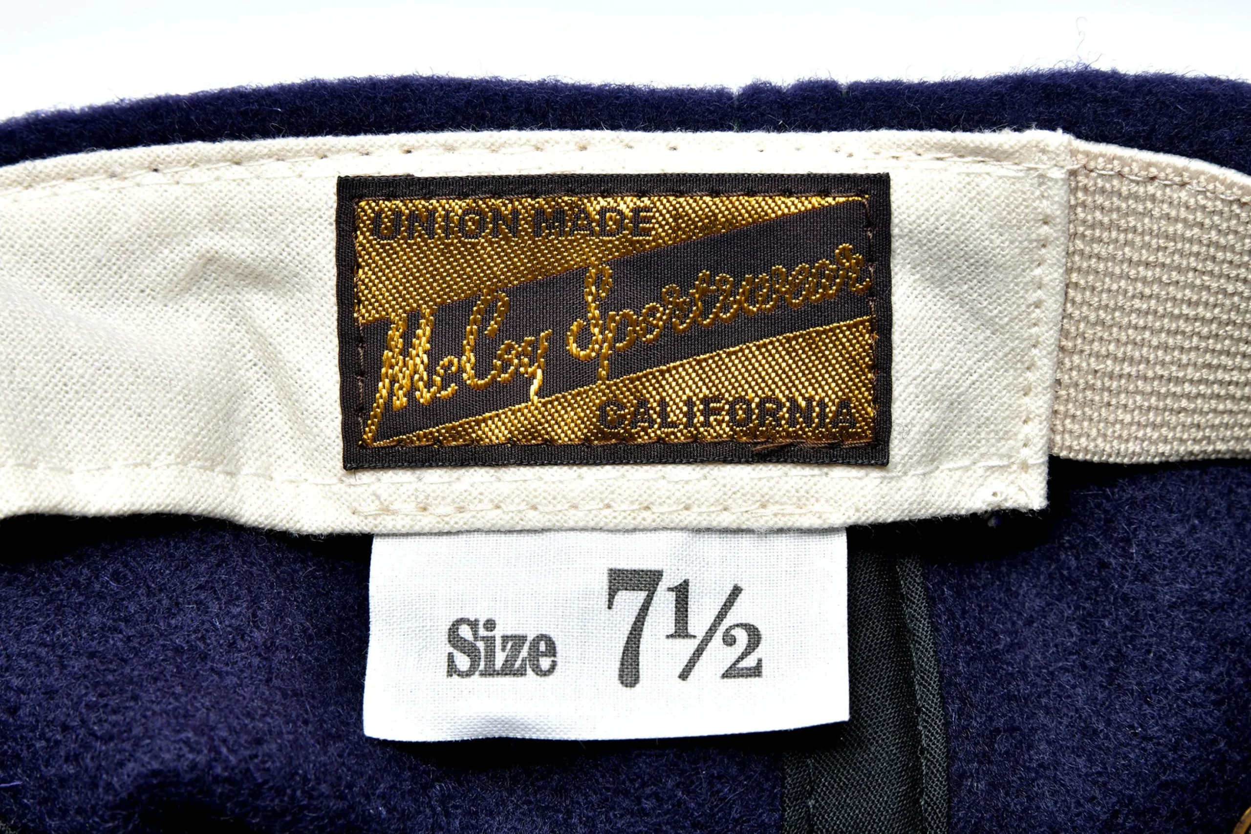 Hats-Joe McCoy Wool Baseball Cap 140 Navy