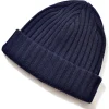 Hats-Joe McCoy Wool Cashmere Knit Cap Navy