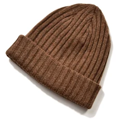 Hats-Joe McCoy Wool Cashmere Knit Cap Khaki