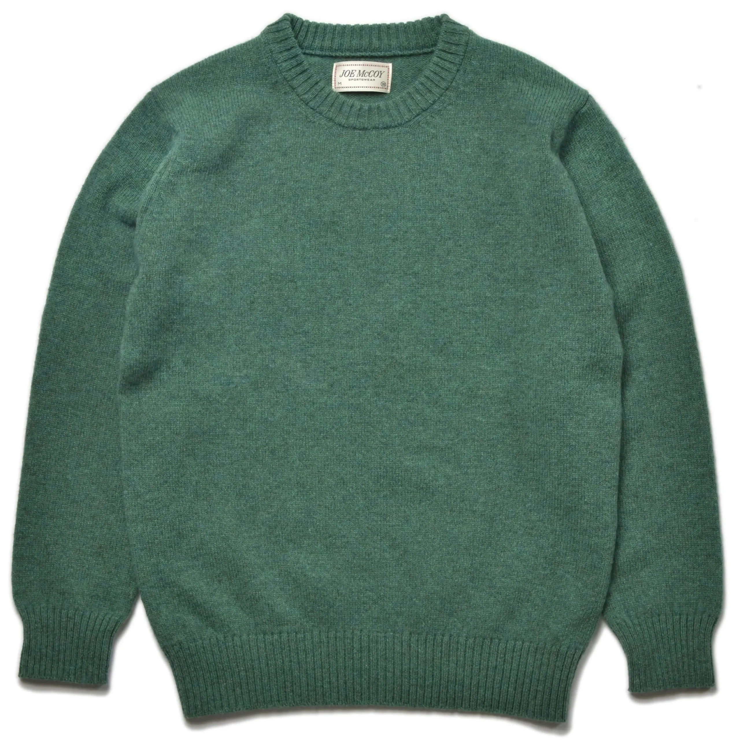 Knitwear-Joe McCoy Wool Crew Neck Sweater K.Green