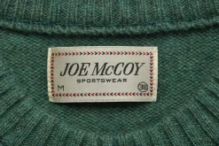 Knitwear-Joe McCoy Wool Crew Neck Sweater K.Green