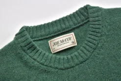 Knitwear-Joe McCoy Wool Crew Neck Sweater K.Green