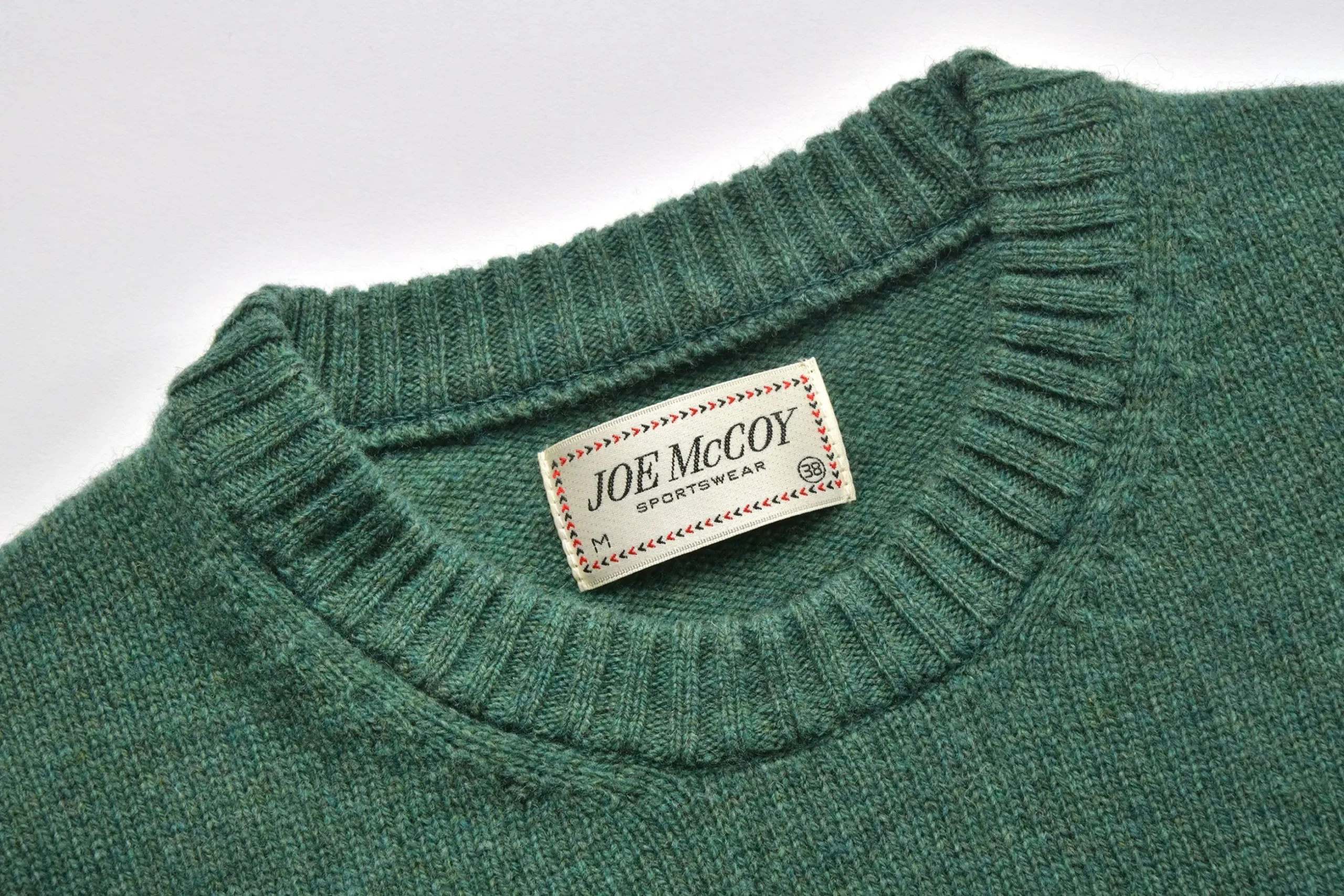 Knitwear-Joe McCoy Wool Crew Neck Sweater K.Green