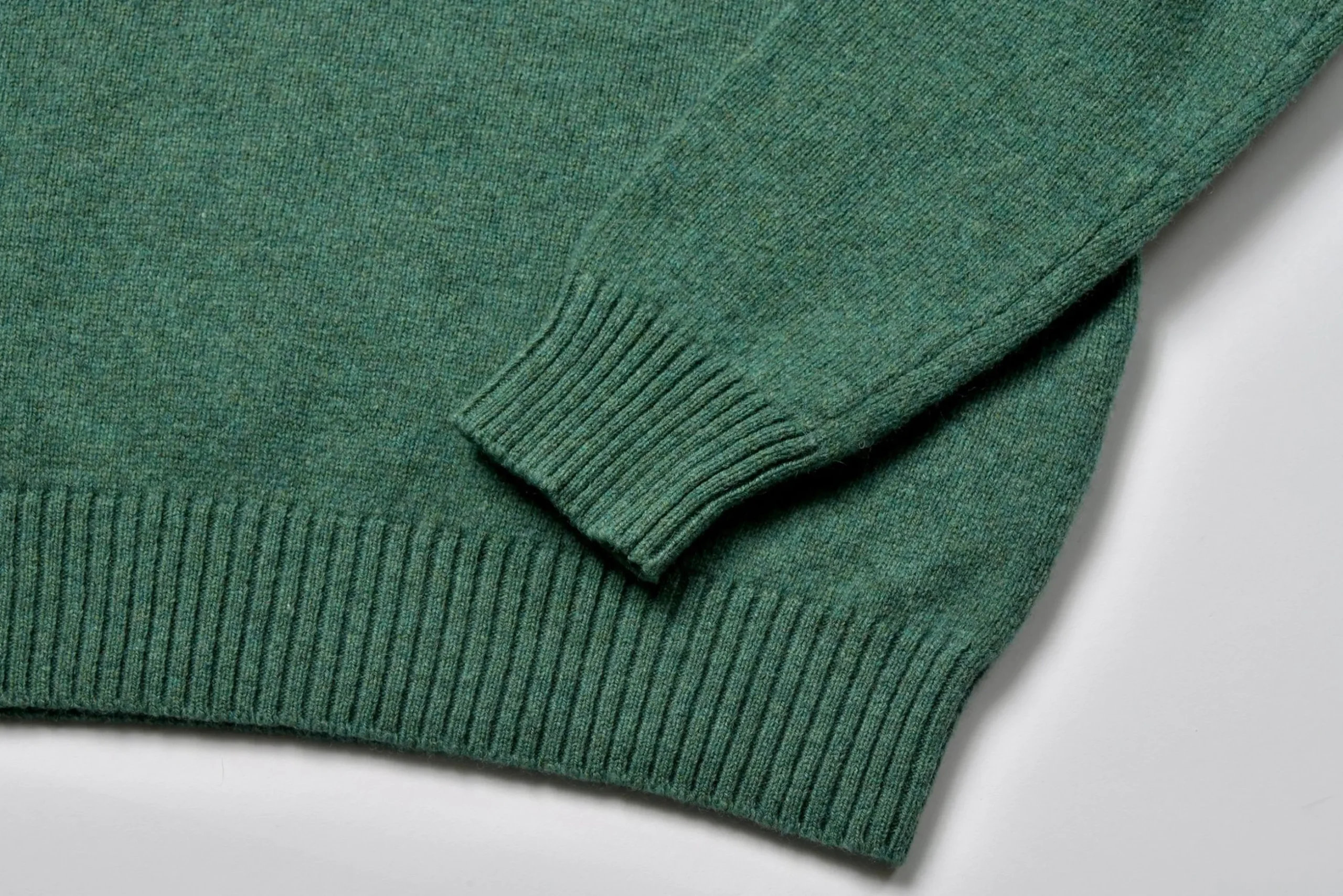 Knitwear-Joe McCoy Wool Crew Neck Sweater K.Green