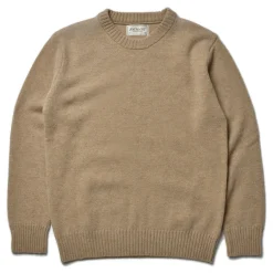Knitwear-Joe McCoy Wool Crewneck Sweater 041 Beige