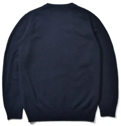 Knitwear-Joe McCoy Wool Crewneck Sweater 140 Navy