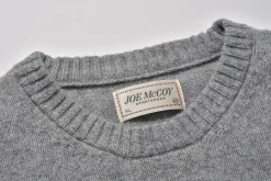 Knitwear-Joe McCoy Wool Crewneck Sweater 020 Gray