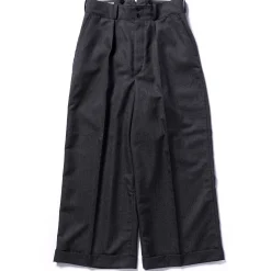 Pants-Joe McCoy Wool Oxford Bags Gray