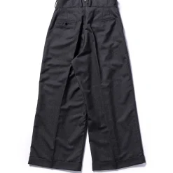 Pants-Joe McCoy Wool Oxford Bags Gray