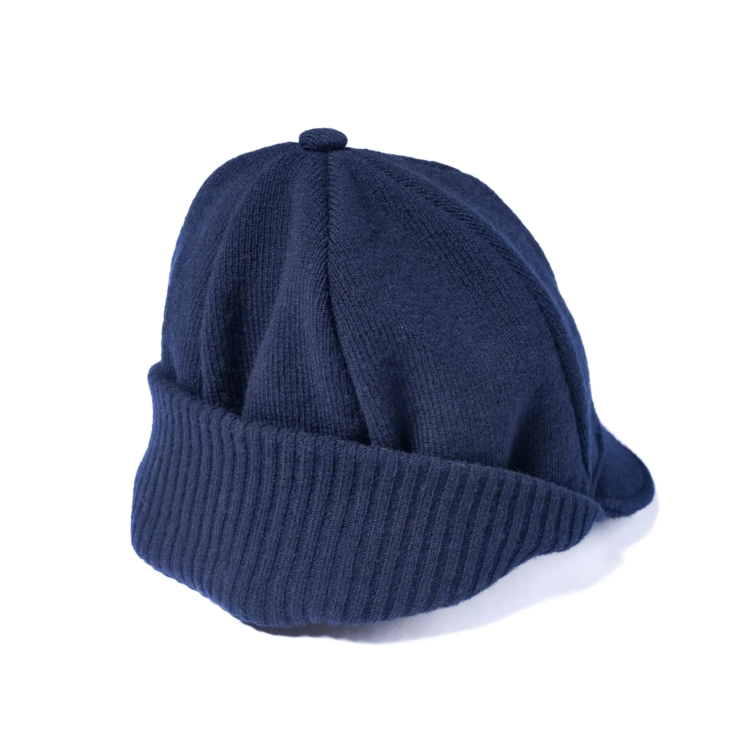Hats-Joe McCoy Wool Rowing Knit Cap Navy