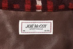Shirts-Joe McCoy Wool Stripe Open-Collar Shirt Brown/Orange