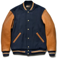 Recreation-Joe McCoy Wool Varsity Jacket 124 Midnight Blue