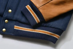 Recreation-Joe McCoy Wool Varsity Jacket 124 Midnight Blue