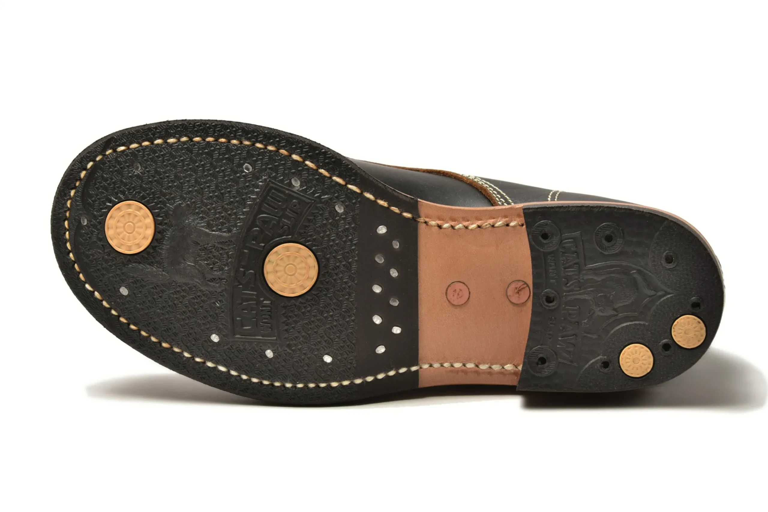 Footwear-Joe McCoy Work Boots 'Bear Head' 050 Brown